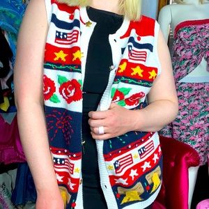 🇺🇸Vintage The Eagle’s Eye Sweater Vest🇺🇸